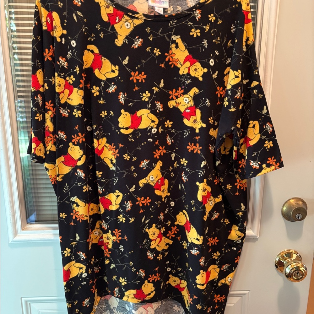LuLaRoe Black Floral Graphic Top